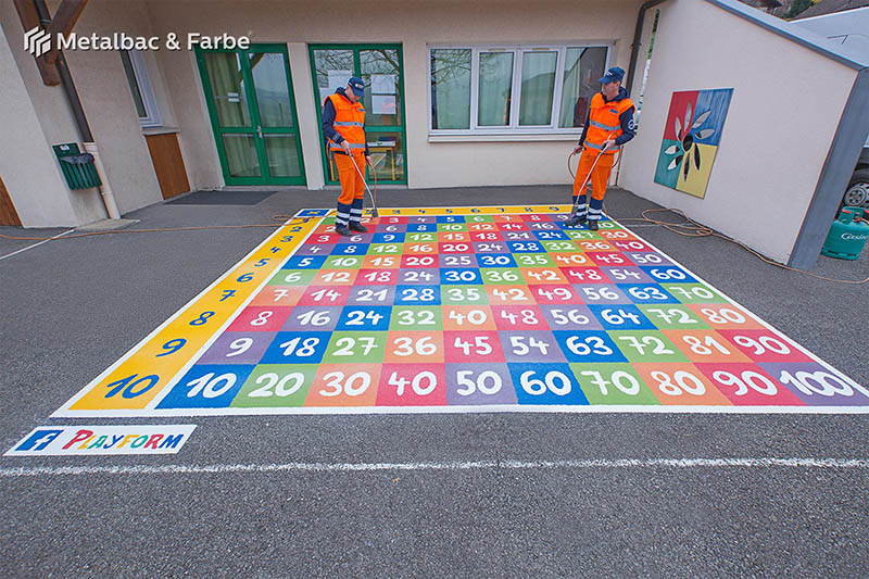 playground markings games; playground games for kids; outdoor play; math games; school yard games; educational games; asphalt games; interactive games; road markings signs; road traffic signs; company logos; snake games; maze games
